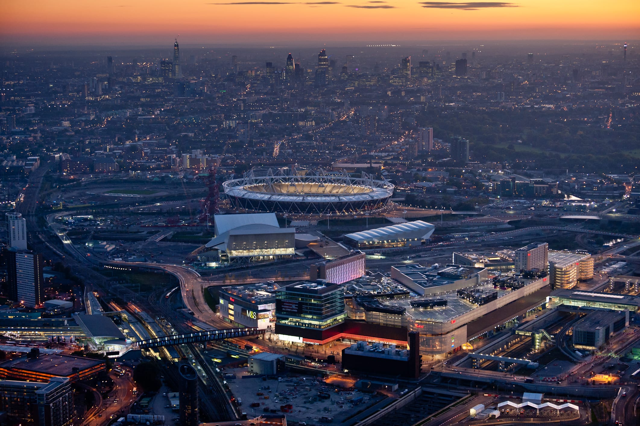 Olympic Park Aerial London